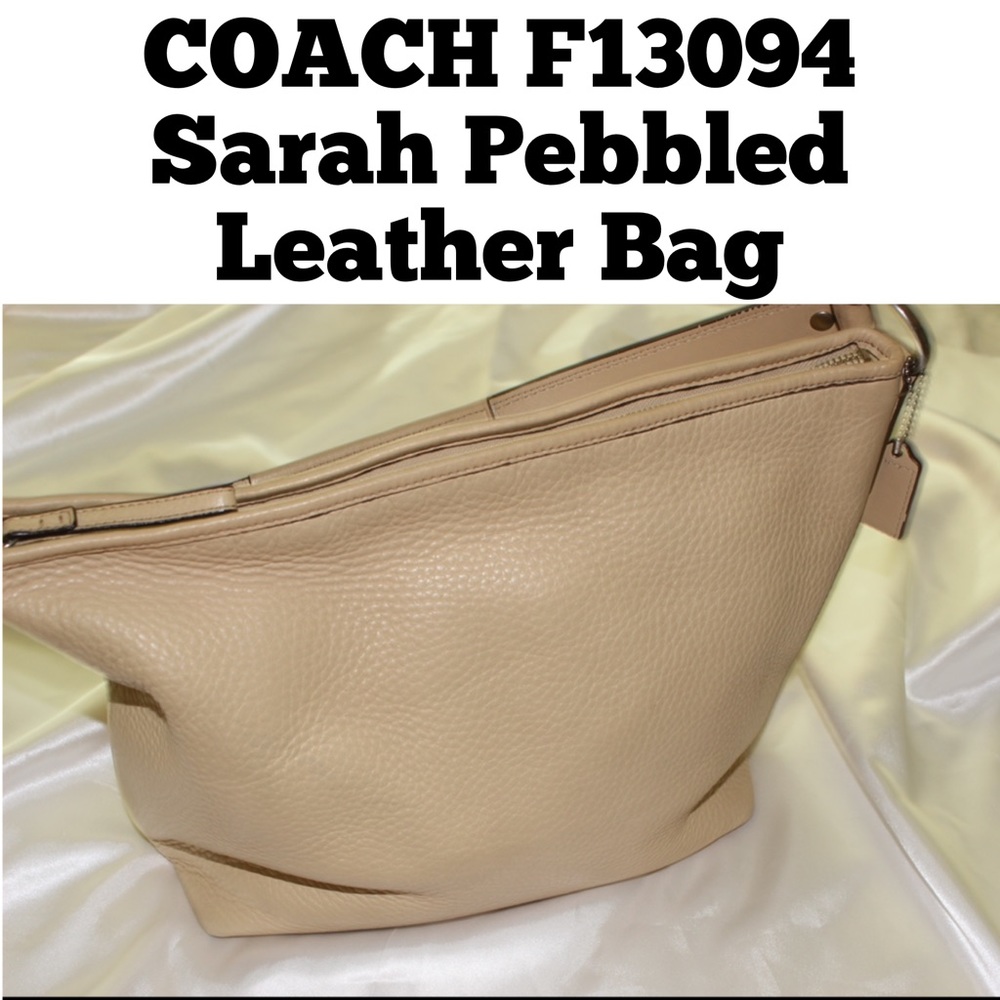❌SOLD❌ COACH F13094 Sarah Pebbled Leather Bag